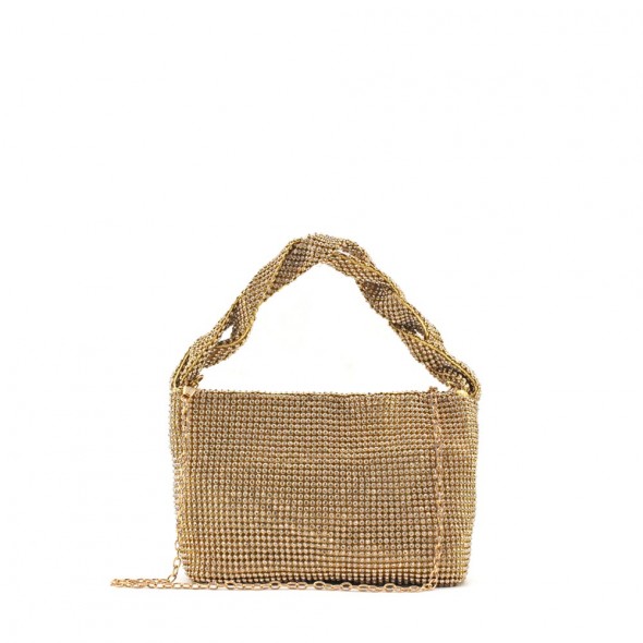 Clutch De Cadena Brillo 